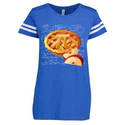 Apple Pie Math Gift Pi Day Funny Halloween Thanksgiving Gift Enza Ladies Jersey Football T-Shirt