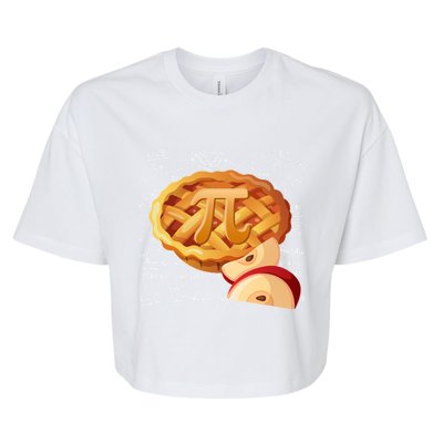 Apple Pie Math Gift Pi Day Funny Halloween Thanksgiving Gift Bella+Canvas Jersey Crop Tee