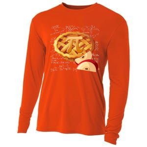 Apple Pie Math Gift Pi Day Funny Halloween Thanksgiving Gift Cooling Performance Long Sleeve Crew