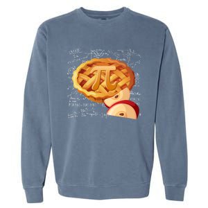 Apple Pie Math Gift Pi Day Funny Halloween Thanksgiving Gift Garment-Dyed Sweatshirt