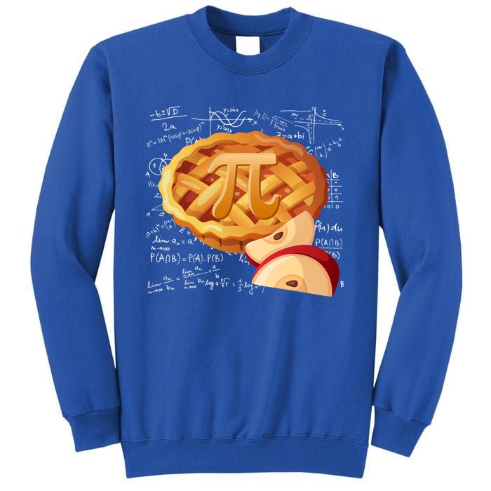 Apple Pie Math Gift Pi Day Funny Halloween Thanksgiving Gift Tall Sweatshirt