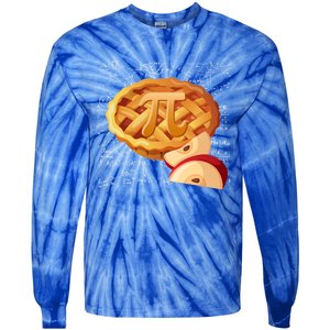 Apple Pie Math Gift Pi Day Funny Halloween Thanksgiving Gift Tie-Dye Long Sleeve Shirt