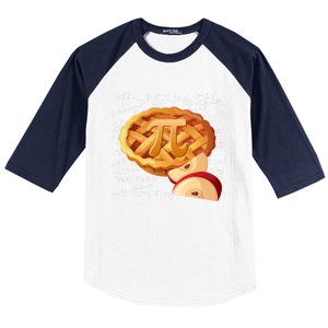 Apple Pie Math Gift Pi Day Funny Halloween Thanksgiving Gift Baseball Sleeve Shirt