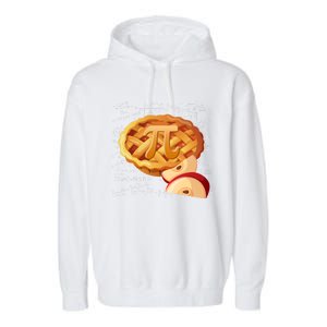 Apple Pie Math Gift Pi Day Funny Halloween Thanksgiving Gift Garment-Dyed Fleece Hoodie