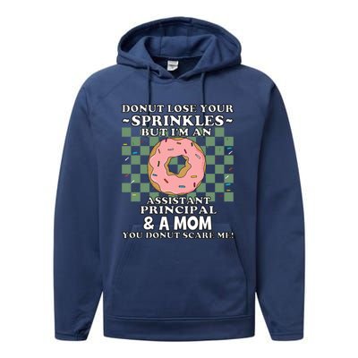 Assistant Principal Mom Vice Principal Funny Mothers Day Meaningful Gift Performance Fleece Hoodie