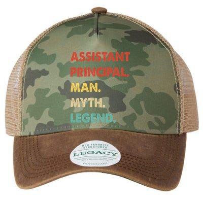 Assistant Principal Man Myth Legend Legacy Tie Dye Trucker Hat