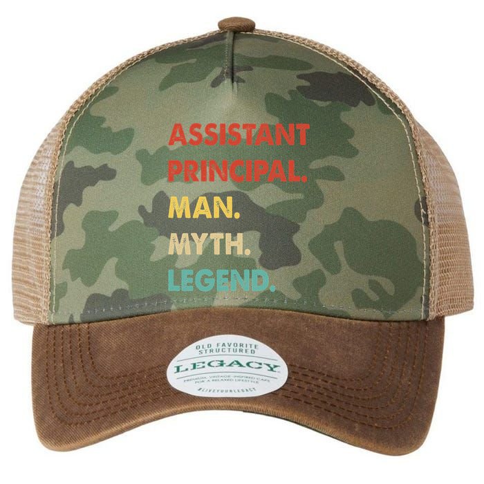 Assistant Principal Man Myth Legend Legacy Tie Dye Trucker Hat
