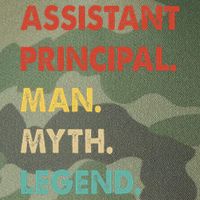 Assistant Principal Man Myth Legend Legacy Tie Dye Trucker Hat