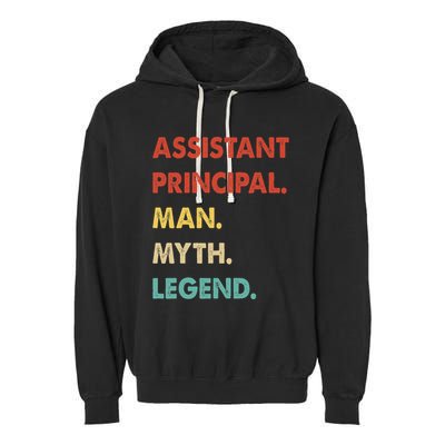 Assistant Principal Man Myth Legend Garment-Dyed Fleece Hoodie