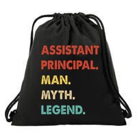 Assistant Principal Man Myth Legend Drawstring Bag