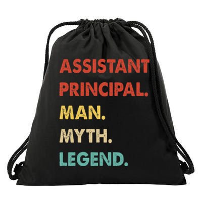 Assistant Principal Man Myth Legend Drawstring Bag