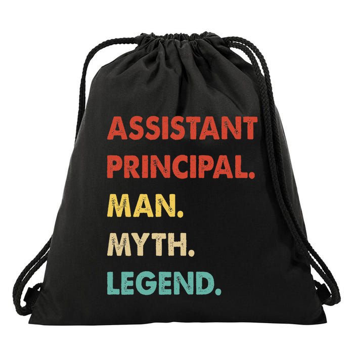Assistant Principal Man Myth Legend Drawstring Bag
