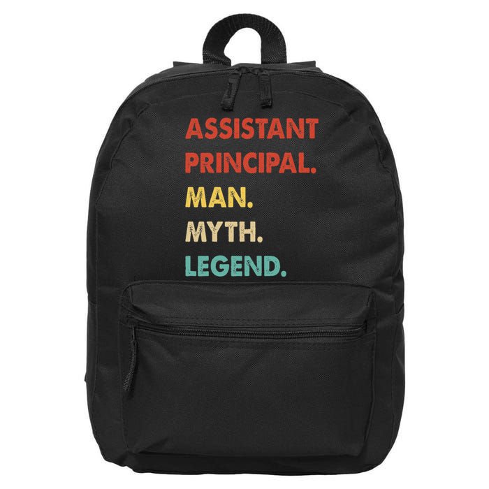 Assistant Principal Man Myth Legend 16 in Basic Backpack