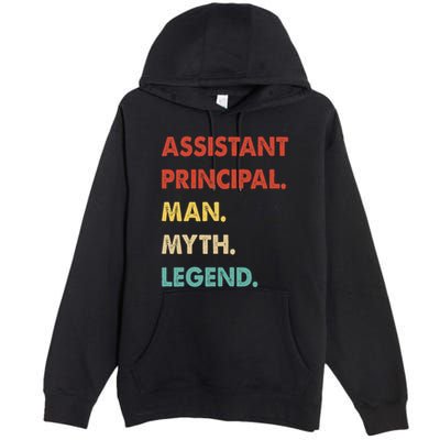 Assistant Principal Man Myth Legend Premium Pullover Hoodie