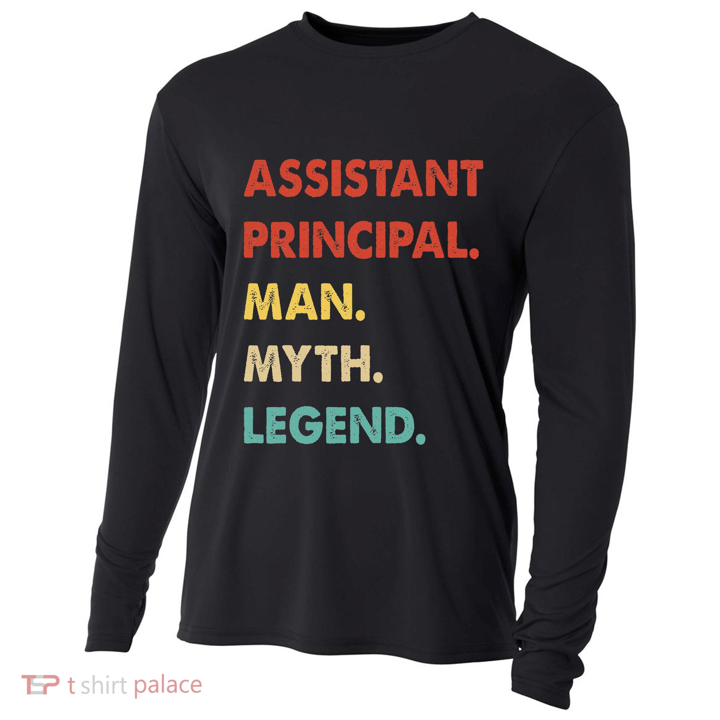 Assistant Principal Man Myth Legend Cooling Performance Long Sleeve Crew