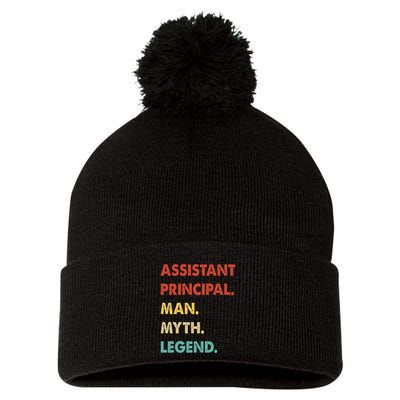 Assistant Principal Man Myth Legend Pom Pom 12in Knit Beanie