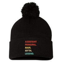 Assistant Principal Man Myth Legend Pom Pom 12in Knit Beanie