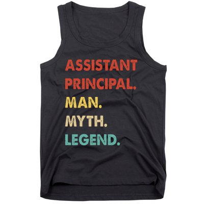 Assistant Principal Man Myth Legend Tank Top