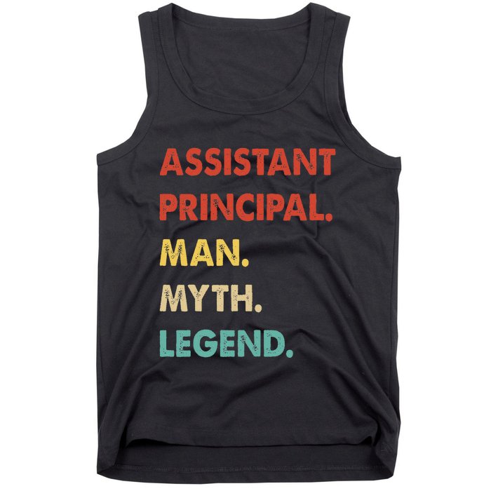 Assistant Principal Man Myth Legend Tank Top