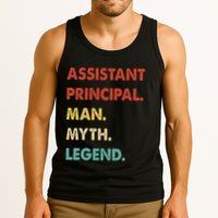 Assistant Principal Man Myth Legend Tank Top