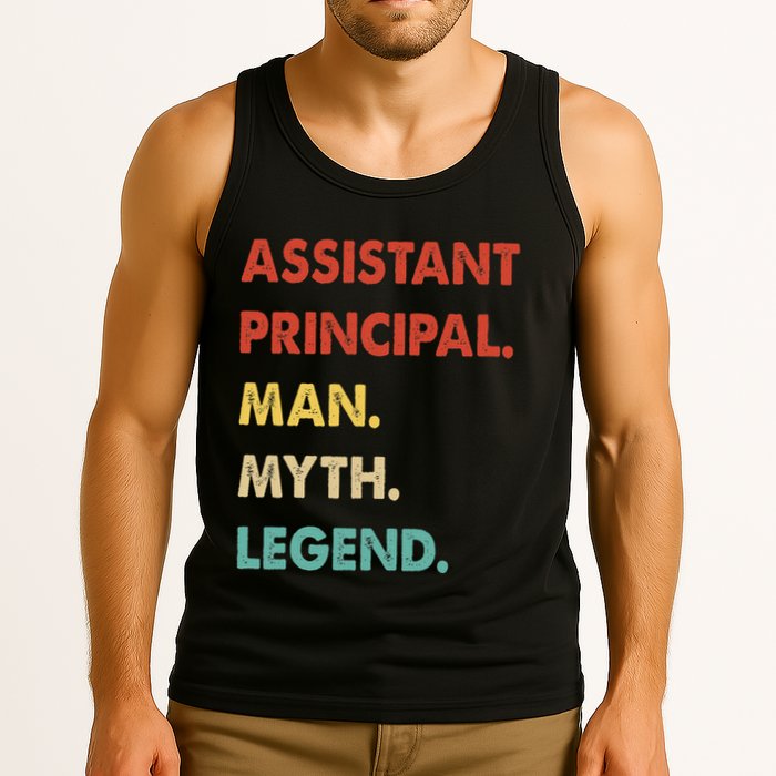 Assistant Principal Man Myth Legend Tank Top