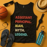 Assistant Principal Man Myth Legend Tank Top