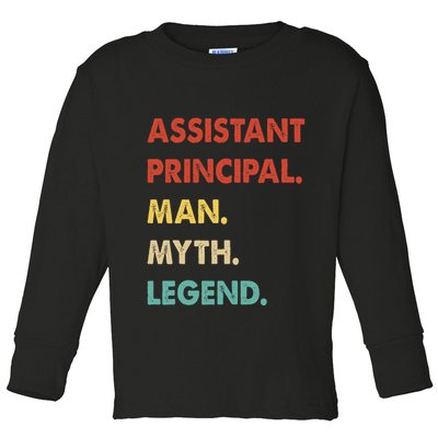 Assistant Principal Man Myth Legend Toddler Long Sleeve Shirt