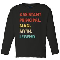 Assistant Principal Man Myth Legend Toddler Long Sleeve Shirt