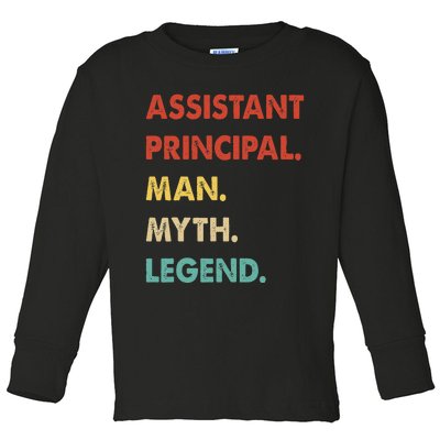 Assistant Principal Man Myth Legend Toddler Long Sleeve Shirt