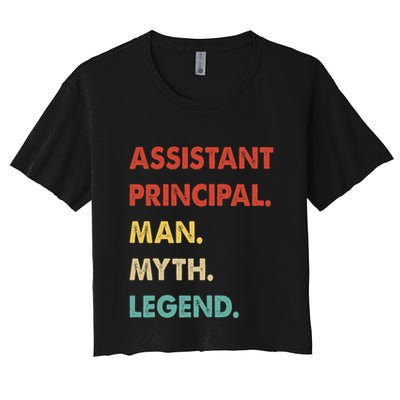 Assistant Principal Man Myth Legend Crop Top