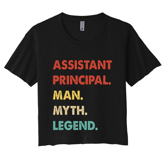 Assistant Principal Man Myth Legend Crop Top