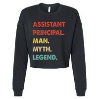 Assistant Principal Man Myth Legend Cropped Pullover Crew