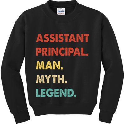 Assistant Principal Man Myth Legend Kids Sweatshirt
