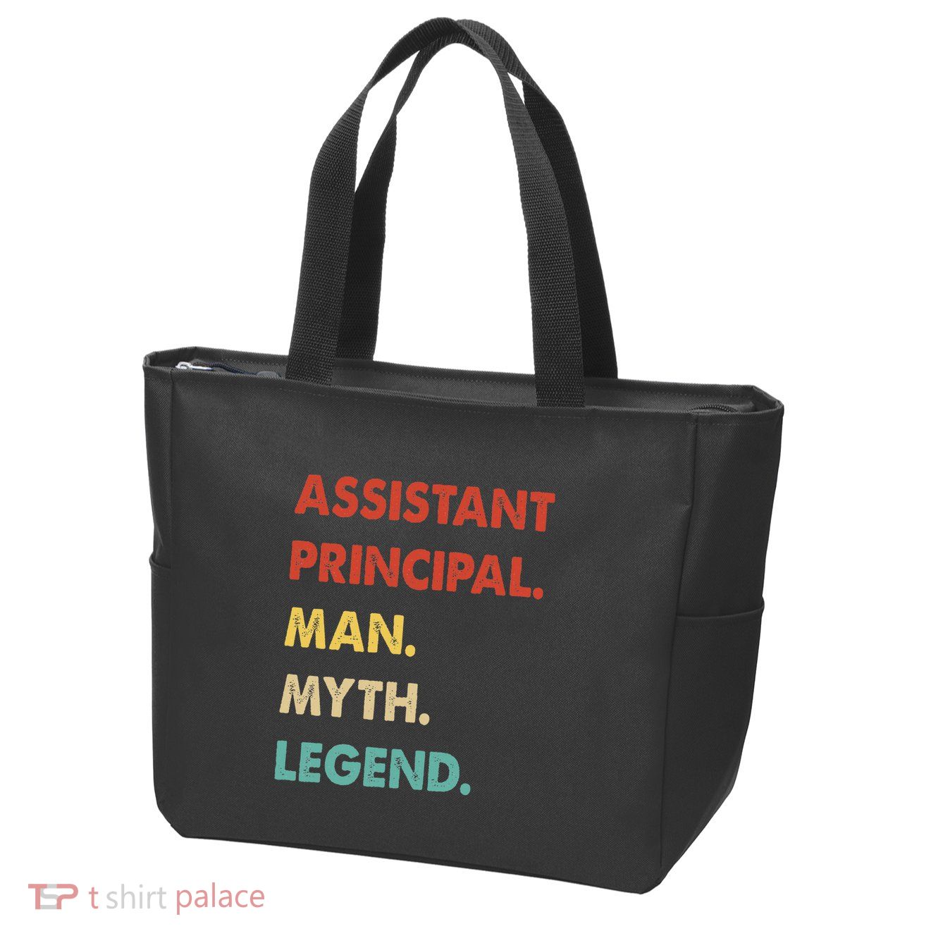 Assistant Principal Man Myth Legend Zip Tote Bag
