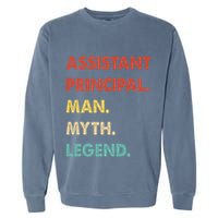 Assistant Principal Man Myth Legend Garment-Dyed Sweatshirt