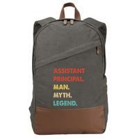 Assistant Principal Man Myth Legend Cotton Canvas Backpack