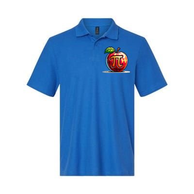 Apple Pi Math Lover Teacher Nerd Geek Funny Pi Day Gift Softstyle Adult Sport Polo