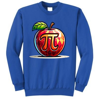 Apple Pi Math Lover Teacher Nerd Geek Funny Pi Day Gift Tall Sweatshirt