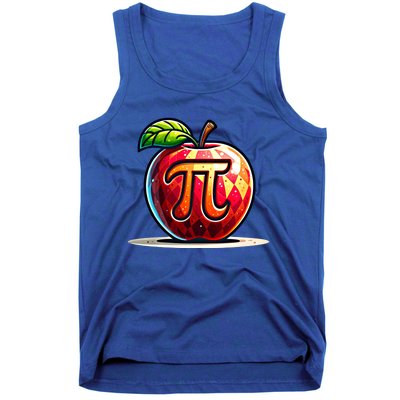 Apple Pi Math Lover Teacher Nerd Geek Funny Pi Day Gift Tank Top