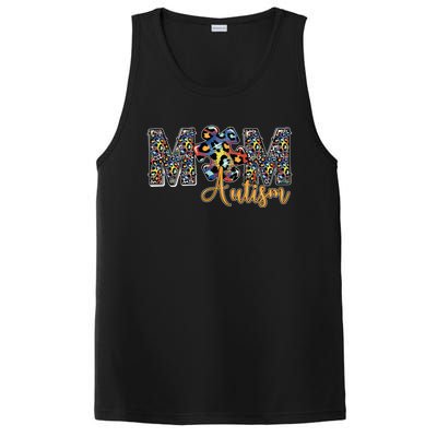 Autism Puzzle Mom Life Autistic Autism Awareness Mom Gift PosiCharge Competitor Tank