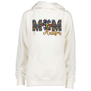 Autism Puzzle Mom Life Autistic Autism Awareness Mom Gift Womens Funnel Neck Pullover Hood