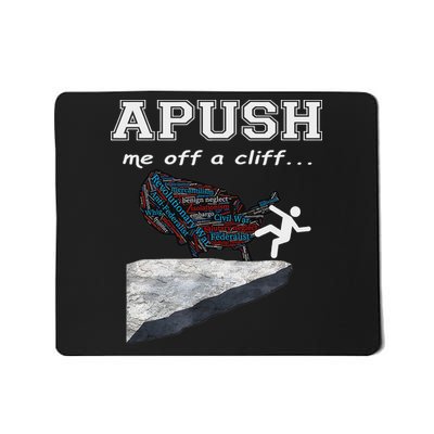 A Push Me Off A Cliff Trendy Funny Ap Exam For Usa Students Mousepad