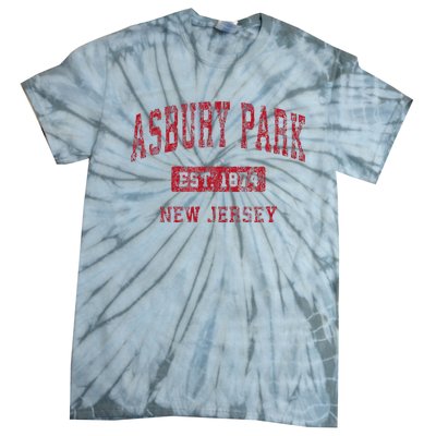 Asbury Park New Jersey Nj Vintage Sports Tie-Dye T-Shirt