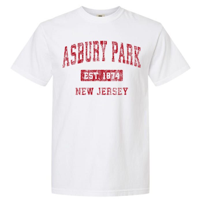 Asbury Park New Jersey Nj Vintage Sports Garment-Dyed Heavyweight T-Shirt