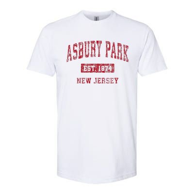 Asbury Park New Jersey Nj Vintage Sports Softstyle CVC T-Shirt