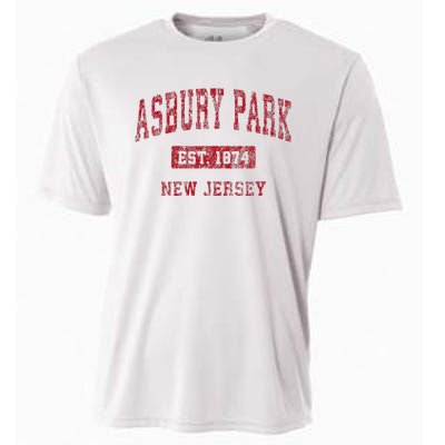 Asbury Park New Jersey Nj Vintage Sports Cooling Performance Crew T-Shirt