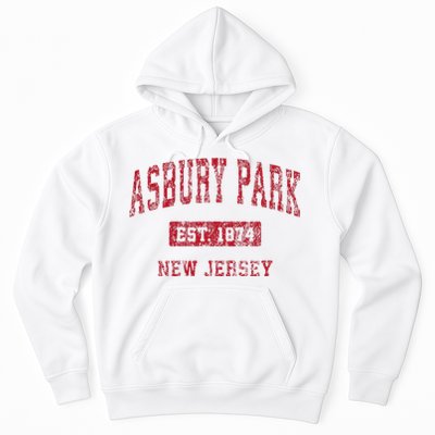 Asbury Park New Jersey Nj Vintage Sports Hoodie