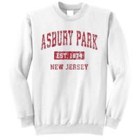 Asbury Park New Jersey Nj Vintage Sports Sweatshirt