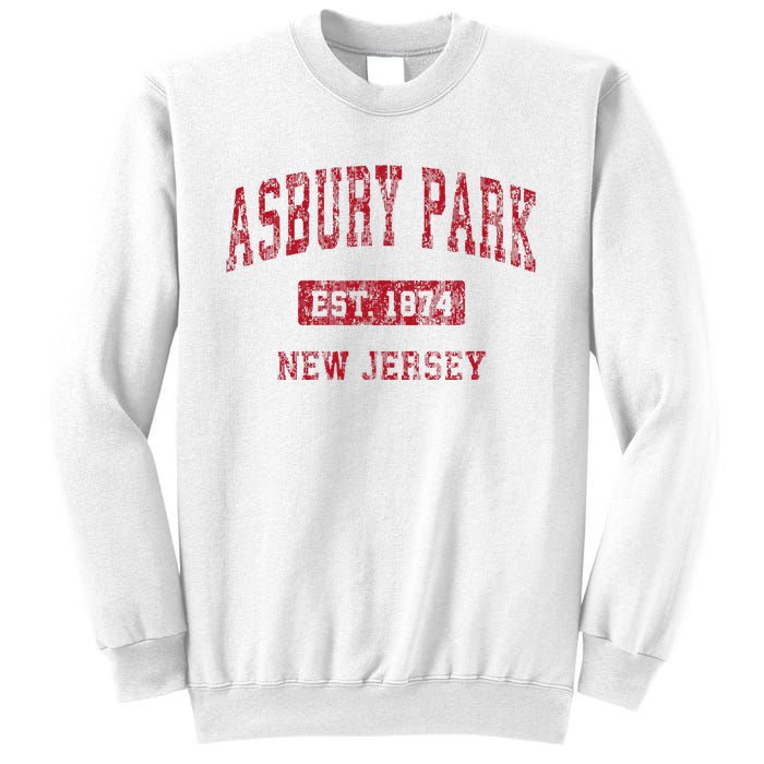 Asbury Park New Jersey Nj Vintage Sports Sweatshirt