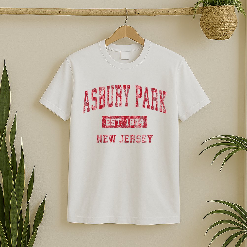 Asbury Park New Jersey Nj Vintage Sports T-Shirt